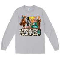 Moon Dust and they call the thing rodeo Long Sleeve Tee - NancyCooperArtShop