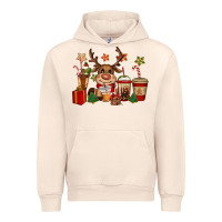 Sandshell reindeer coffe cups christmas Urban Hoodie - CowGirlArtShop