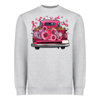 Heather Grey breast cancer farm truck Heavyweight Sweatshirt - Artiststas