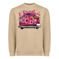 Mushroom breast cancer farm truck Heavyweight Sweatshirt - Artiststas