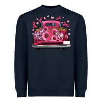 Navy breast cancer farm truck Heavyweight Sweatshirt - Artiststas
