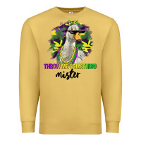 Antique Gold throw me something mister Premium Sweatshirt - LillyAllenDesigns