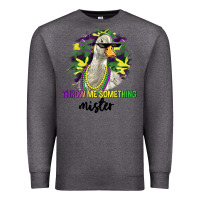 Charcoal Heather throw me something mister Premium Sweatshirt - LillyAllenDesigns