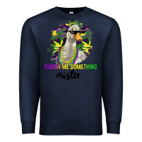 Navy throw me something mister Premium Sweatshirt - LillyAllenDesigns