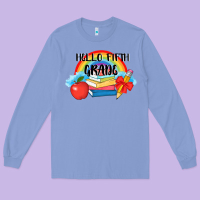 Back To School Hello Fifth Grade 3200x2400 Long Sleeve Tee Designed By Adodesignshop