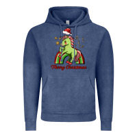 Vintage Denim merry christmas unicorn Vintage Hoodie - FaDigitalArtStudio