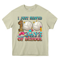 Mossy i just served 100 days of school volleyball Heavy Core Tee - Zillion Design Studio