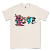 Natural valentines day love and boots Classic Tee - AdoDesignShop