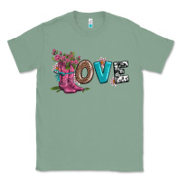 Sage valentines day love and boots Classic Tee - AdoDesignShop