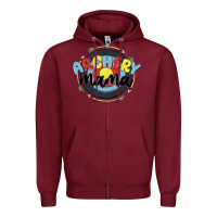 Burgundy archery mama Zipper Hoodie - MaliasSmallBusiness