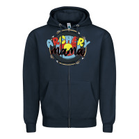 Navy archery mama Zipper Hoodie - MaliasSmallBusiness