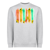 Heather Grey Western Color Farm Life Brush Strokes Heavyweight Sweatshirt - Bettercallsaul