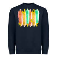 Navy Western Color Farm Life Brush Strokes Heavyweight Sweatshirt - Bettercallsaul