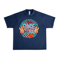 Navy race girl with leopard and peace hand Urban Heavy Tee - AdoDesignShop