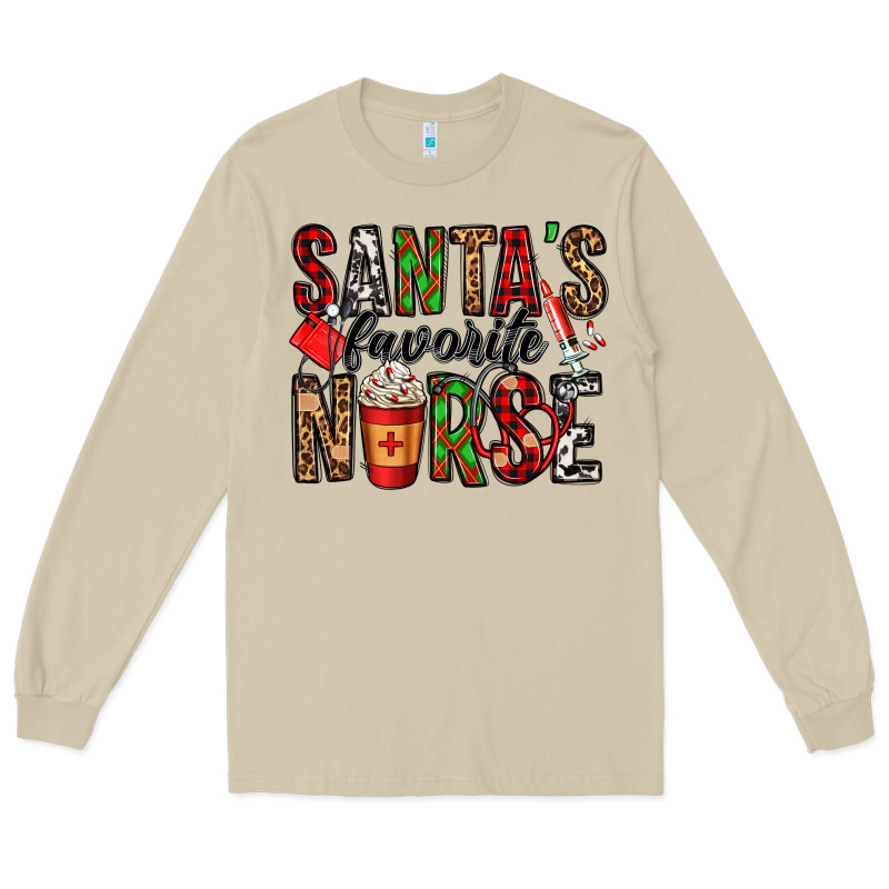 Santa's Favorite Nurse Long Sleeve Tee by Jasminsmagicworld | Teevron