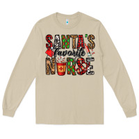 Mushroom santa's favorite nurse Long Sleeve Tee - Jasminsmagicworld