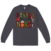 Smoke santa's favorite nurse Long Sleeve Tee - Jasminsmagicworld