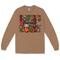 Toasted Coconut santa's favorite nurse Long Sleeve Tee - Jasminsmagicworld