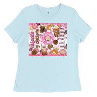 Baby Blue cafecito y chisme Ladies Tee - JahusDesignShop