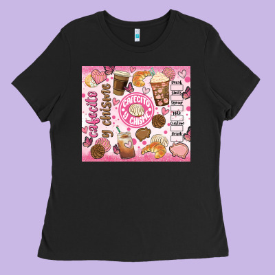 Cafecito Y Chisme Ladies Tee Designed By Jahusdesignshop