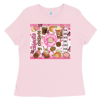 Bubblegum Pink cafecito y chisme Ladies Tee - JahusDesignShop