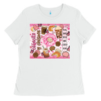 White cafecito y chisme Ladies Tee - JahusDesignShop
