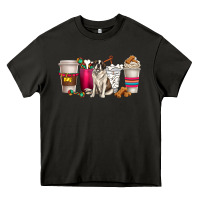 Asphalt st. bernard dog coffee cups Heavy Core Tee - texasbilliewilder