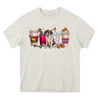 Cream st. bernard dog coffee cups Heavy Core Tee - texasbilliewilder