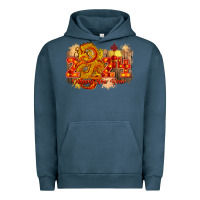 Pigment Midnight Navy year of the dragon chinese new year 2024 Urban Hoodie - CowGirlArtShop