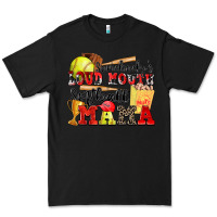 Black somebody's loud mouth softball mama Premium Tee - Zillion Design Studio