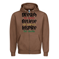 Chestnut dream like martin believe like thurgood inspire li Zipper Hoodie - MaliasSmallBusiness