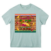 Arona cinco de taco paper serape leopard wooden Heavy Core Tee - Artiststas