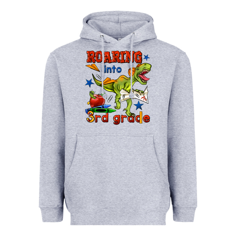 Roaring Into 3rd Grade Heavyweight Hoodie by BundleAndBundleShop | Teevron