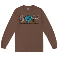 Chestnut peace love triceratops horridus Long Sleeve Tee - LillyAllenDesigns