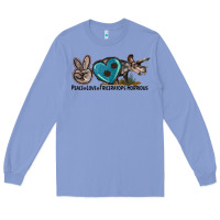 Colony Blue peace love triceratops horridus Long Sleeve Tee - LillyAllenDesigns