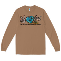 Toasted Coconut peace love triceratops horridus Long Sleeve Tee - LillyAllenDesigns