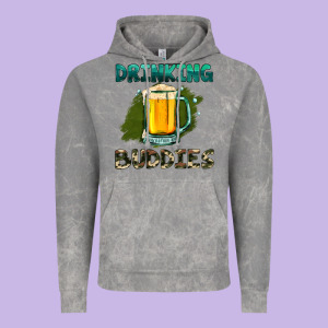 Drinking Buddies With Beer Vintage Hoodie Designed By Hra Design Shop