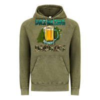 Vintage Olive drinking buddies with beer Vintage Hoodie - HRA Design Shop