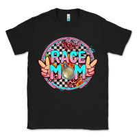 Black race mom with leopard and peace hand Classic Tee - AdoDesignShop