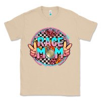 Mushroom race mom with leopard and peace hand Classic Tee - AdoDesignShop