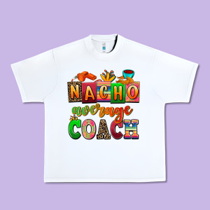 Nacho Average Coach Urban Heavy Tee Designed By Adodesignshop