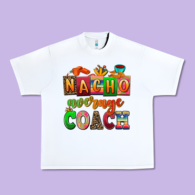 Nacho Average Coach Urban Heavy Tee Designed By Adodesignshop