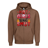 Chestnut hot girls read smut Zipper Hoodie - MaliasSmallBusiness