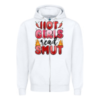 White hot girls read smut Zipper Hoodie - MaliasSmallBusiness
