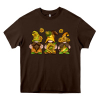 Chocolate Brown sunflower gnomies Heavy Core Tee - texasbilliewilder