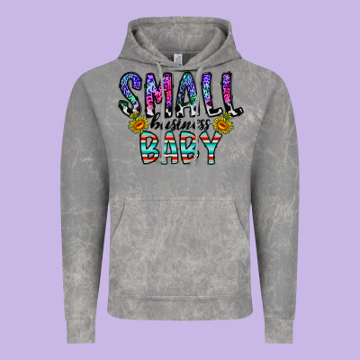 Small Business Baby Vintage Hoodie Designed By Cowhidedigitalart