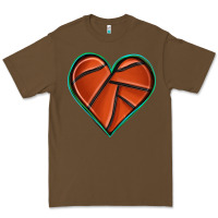Cacao basketball heart Premium Tee - texasbilliewilder