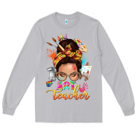 Moon Dust art teacher messy bun Long Sleeve Tee - NancyCooperArtShop