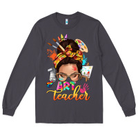 Smoke art teacher messy bun Long Sleeve Tee - NancyCooperArtShop