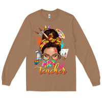 Toasted Coconut art teacher messy bun Long Sleeve Tee - NancyCooperArtShop